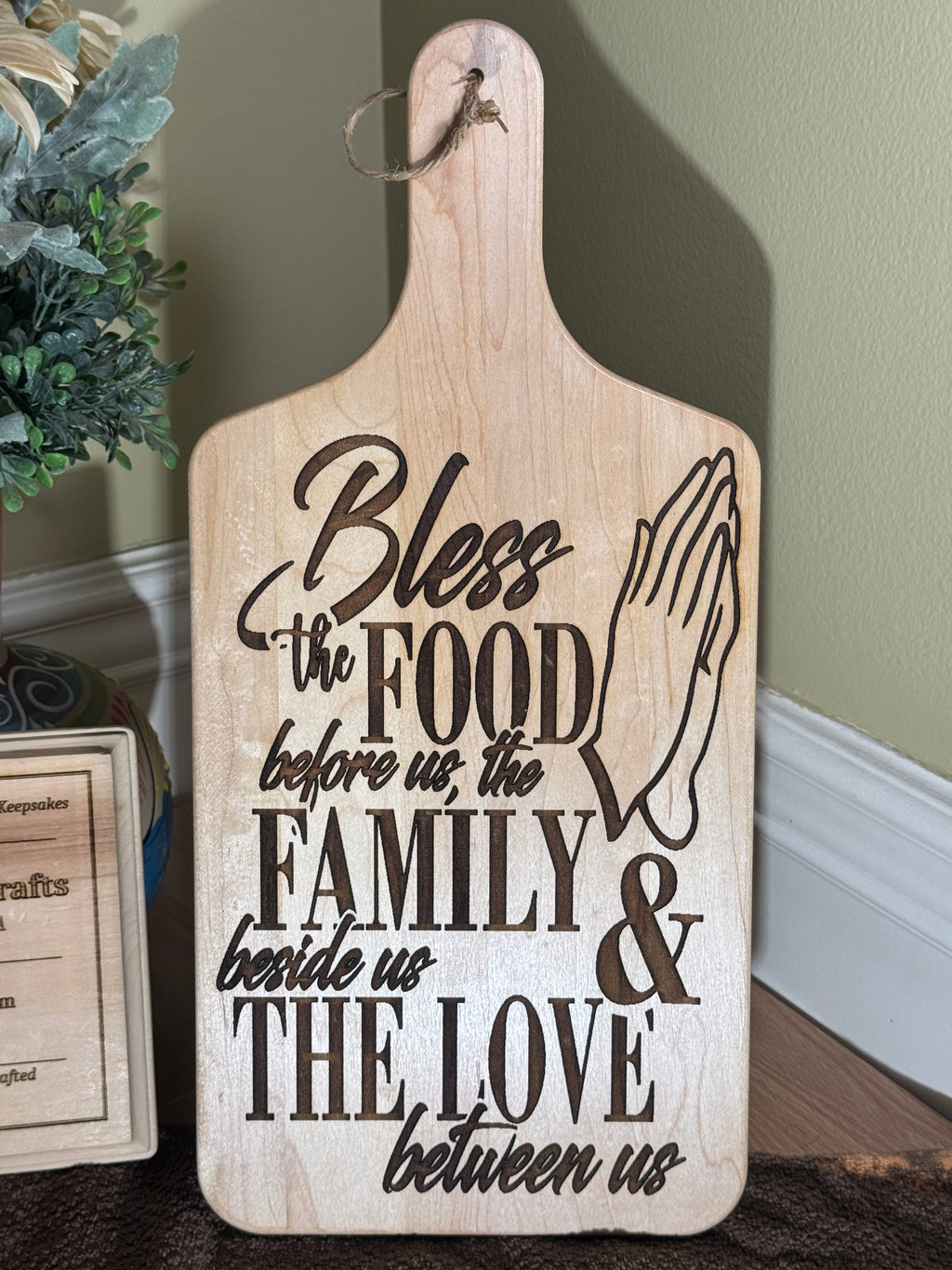 Bless the Food Cutting Board